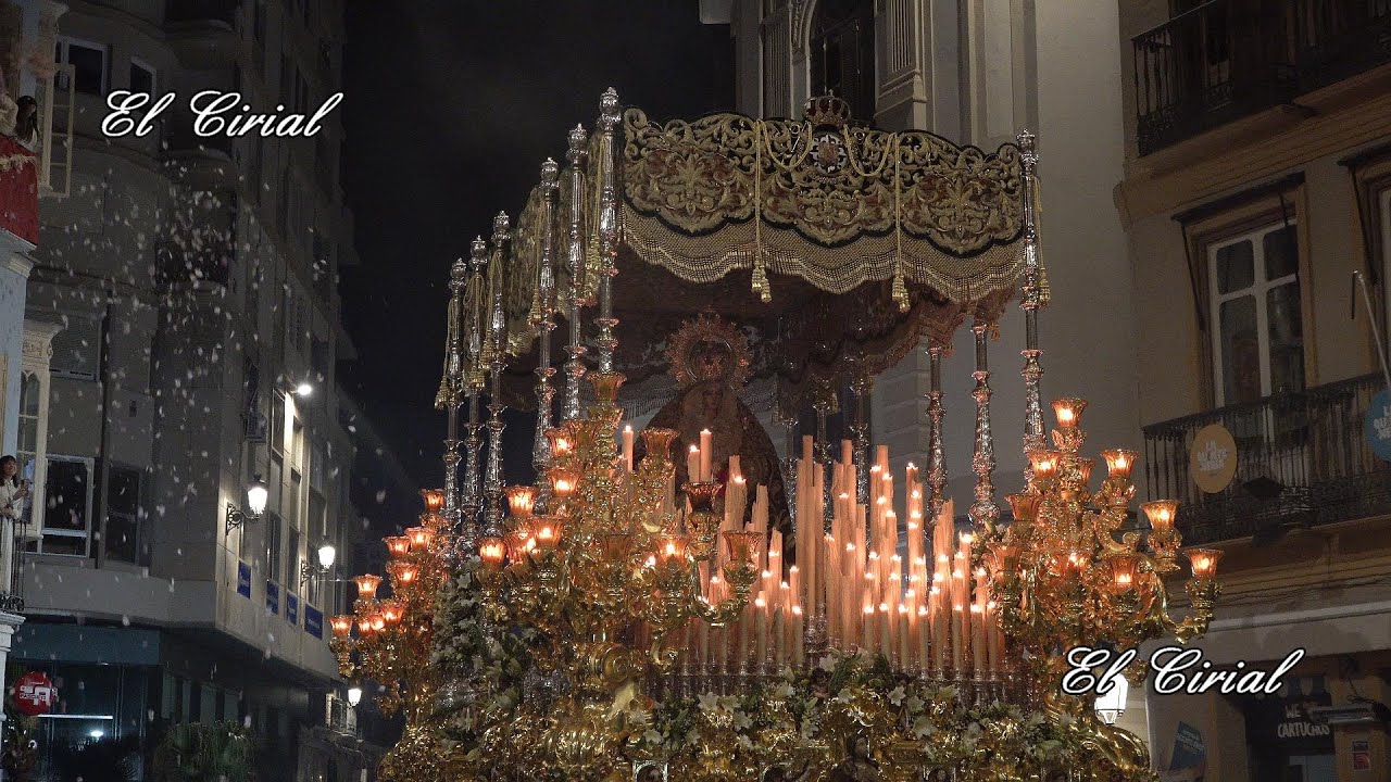 VIRGEN DE LA ESPERANZA MALAGA 2025 P OBISPO, MOLINA LARIO, P CARBON Y CALDERERIA 4K