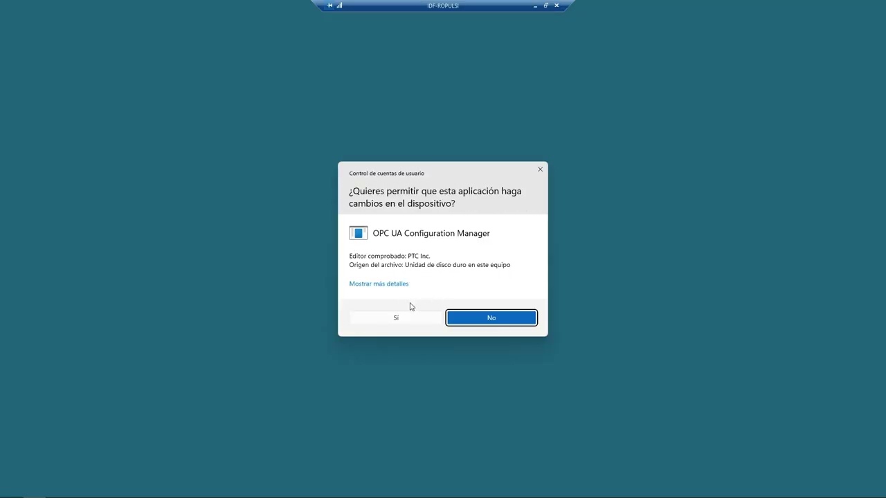Configuración de servidor OPC UA en KEPserverEX: habilitar acceso remoto de clientes |  | UPV