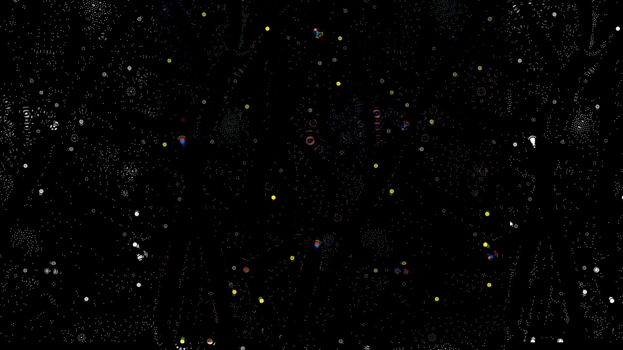 A documentary about life in Particle Life Simulator