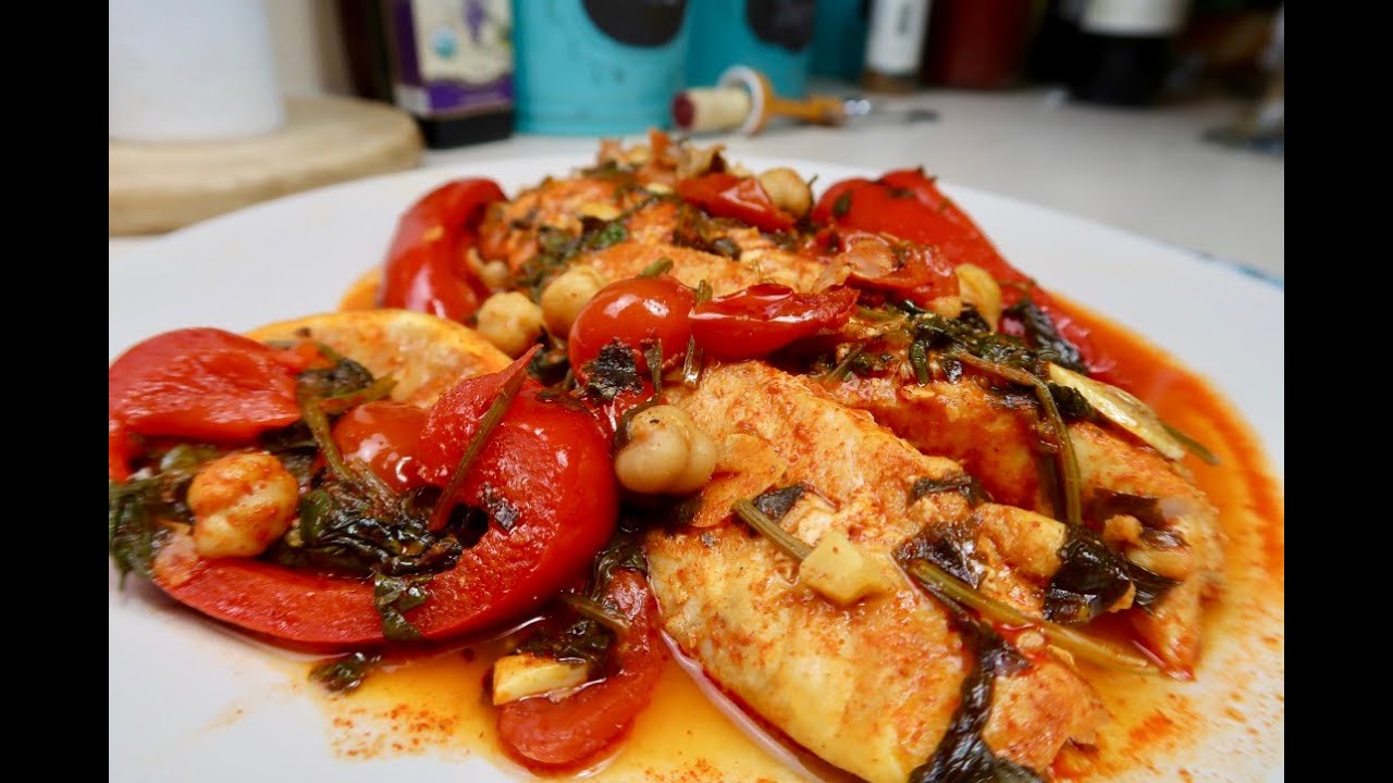 Pargo rojo estilo Marroquí #pescadopargorojo #huachinango #pescado #redsnapper