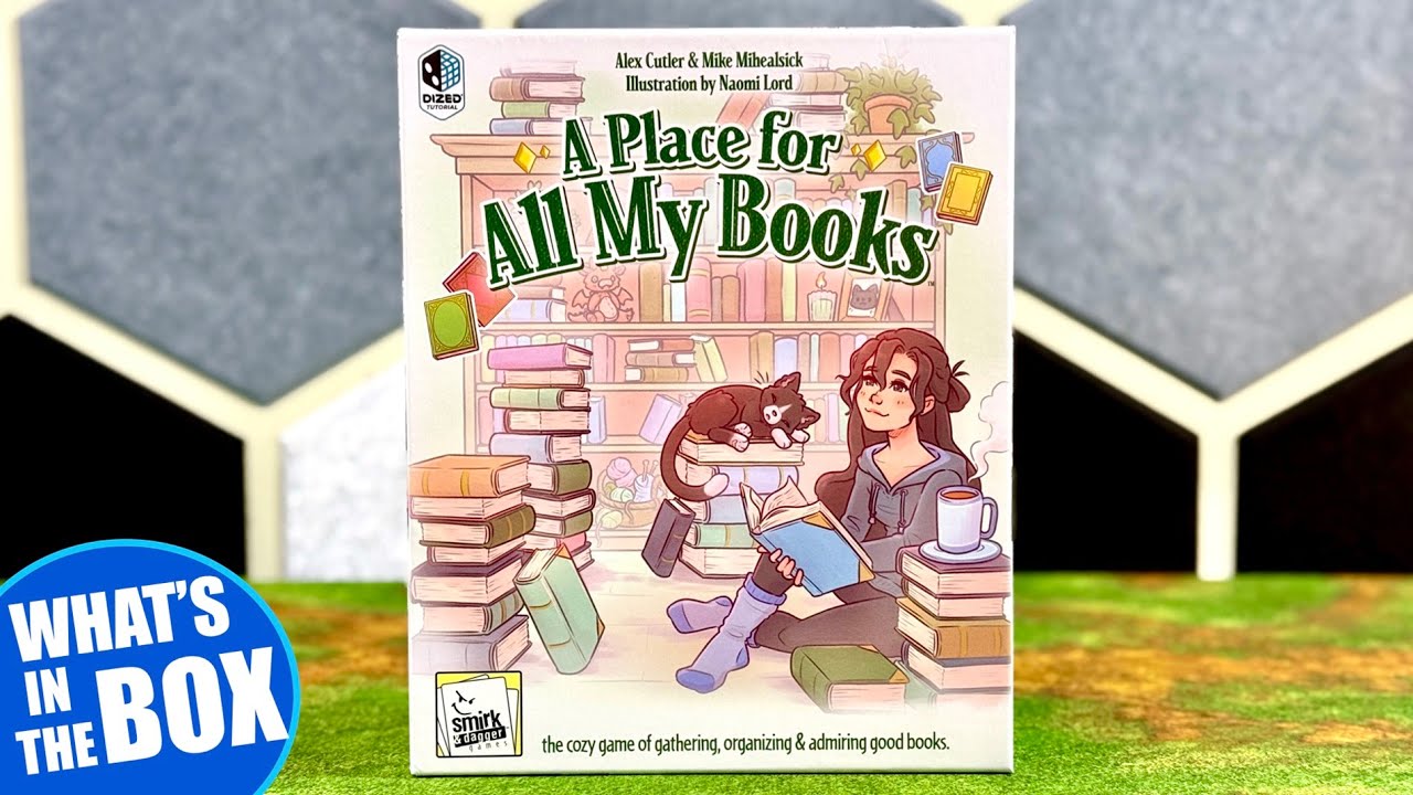 МЕСТО ДЛЯ ВСЕХ МОИХ КНИГ. Распаковка настольной игры. Издательство Smirk & Dagger Games @Smirkand...