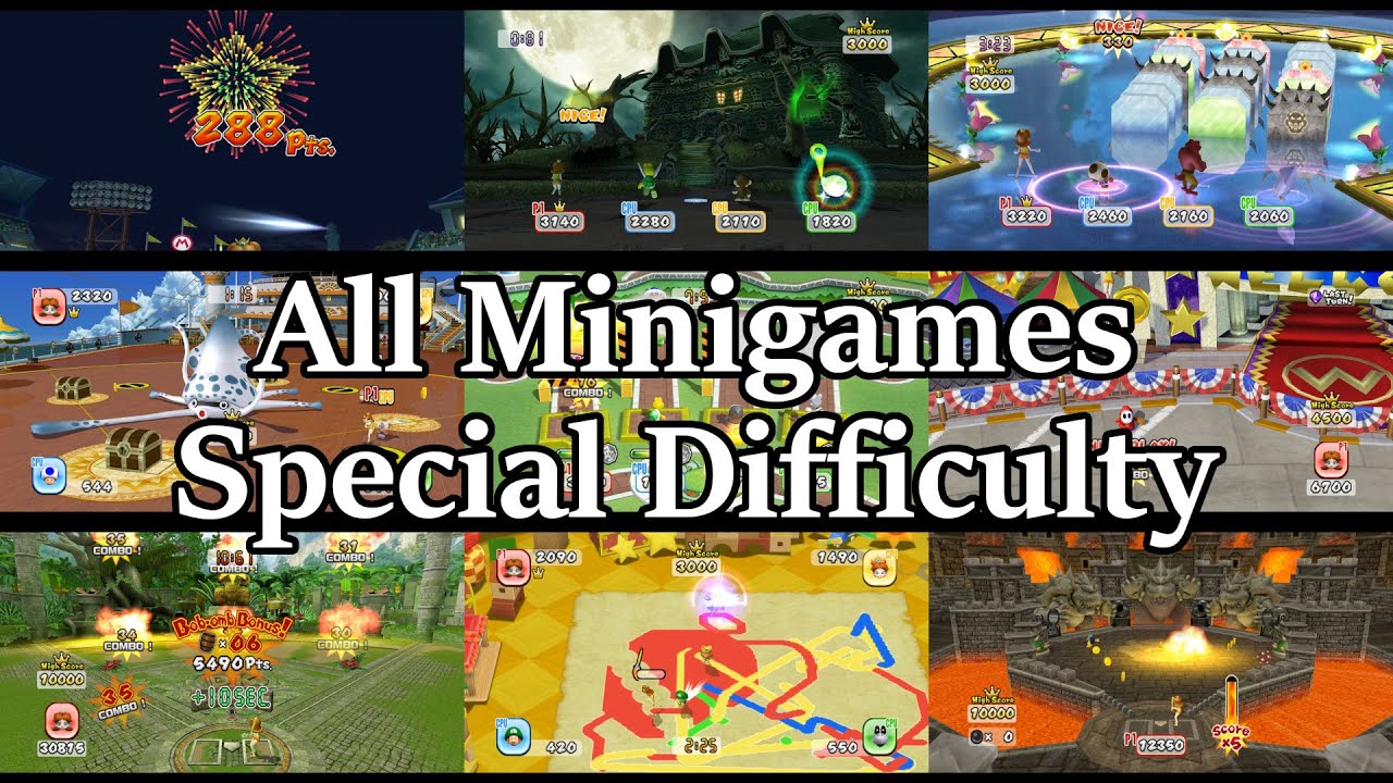 [Mario Super Sluggers] Minigames (Special Difficulty)