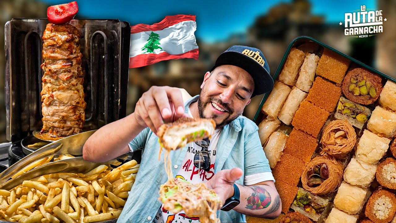 La MEJOR COMIDA en todo MEDIO ORIENTE | 24 HRS comiendo COMIDA LIBANESA 🇱🇧