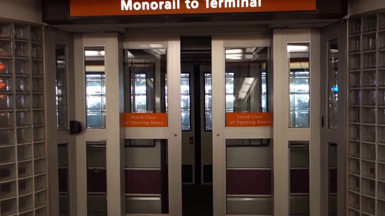1991 Universal Mobility Inc. UMIII Monorail Train to all Elevators at Tampa Int'l Airport, Tampa, FL