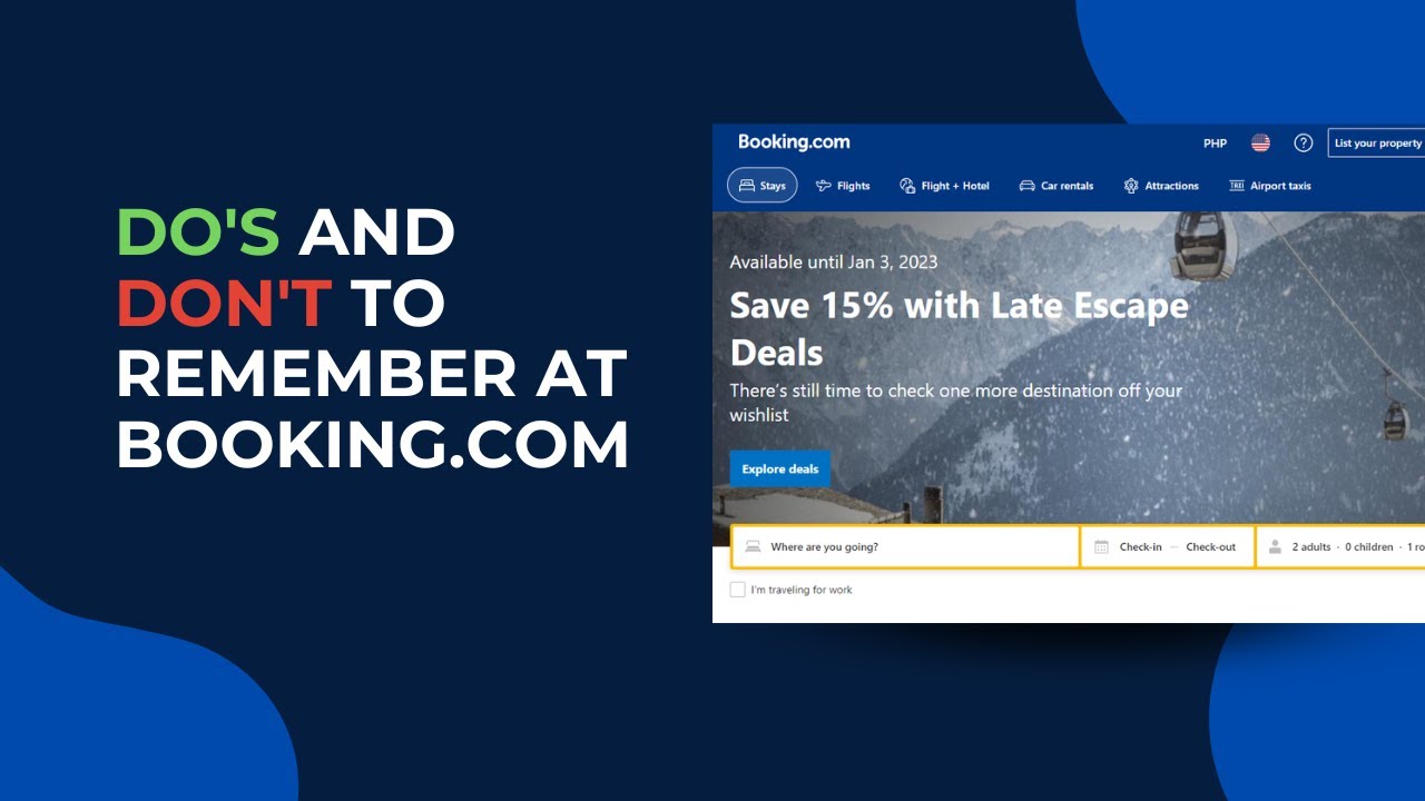 Booking.com Tutorial For Host: Complete Guide How To Set Up Your Facilities, Amenities & Rate Plans