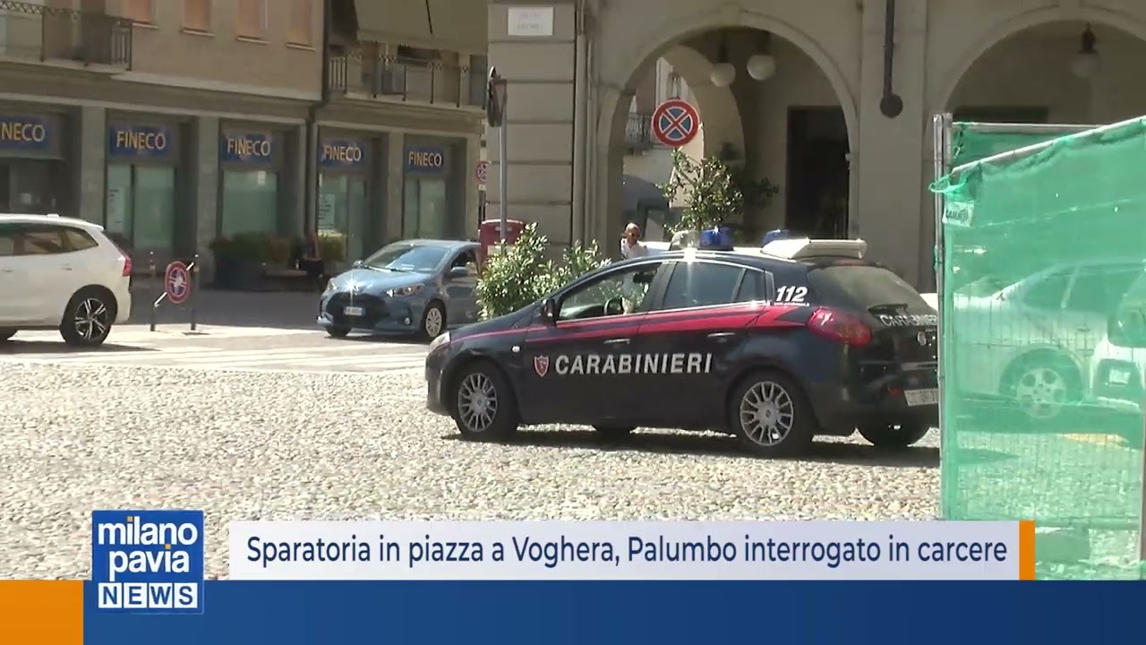 Sparatoria in piazza a Voghera, Palumbo interrogato in carcere