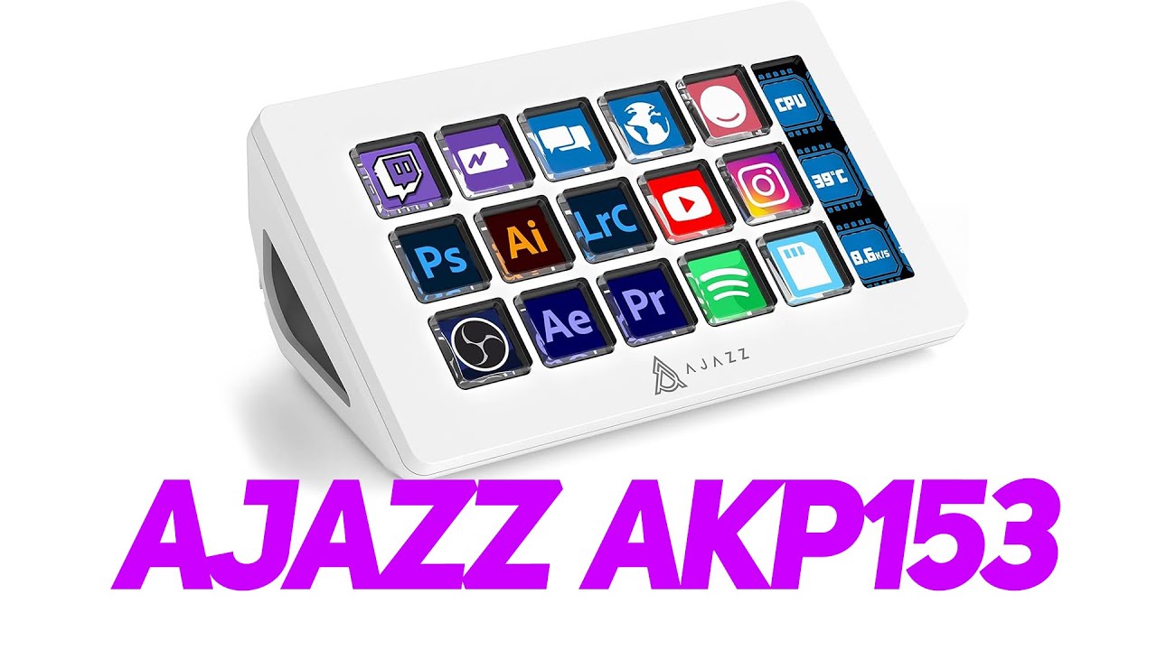 AJAZZ AKP153E Studiodeck - Das (günstige) StreamDeck Unboxing / Test / Inbetriebnahme Tutorial