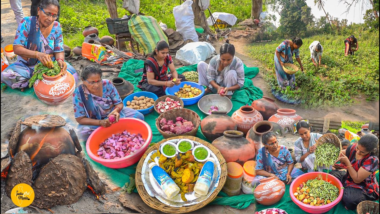 Surat Hardworking Usha Bahen & Family Making Authentic Winter Dish Umbadiyu ₹ 80 l Gujarat Food Tour