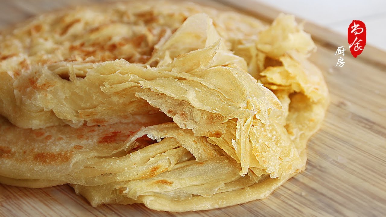 三分钟教会你做手抓饼 | 不用烫面 不用油酥 非常简单 | 多做些冻起来随做随吃 | 尚食厨房