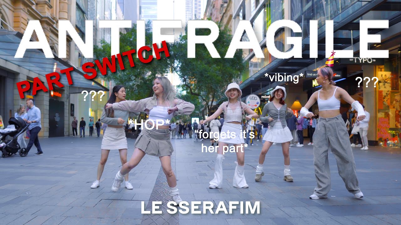 [KPOP IN PUBLIC][PART SWITCH VER] LE SSERAFIM (르세라핌) "ANTIFRAGILE" Cover by CRIMSON 🥀 | Australia