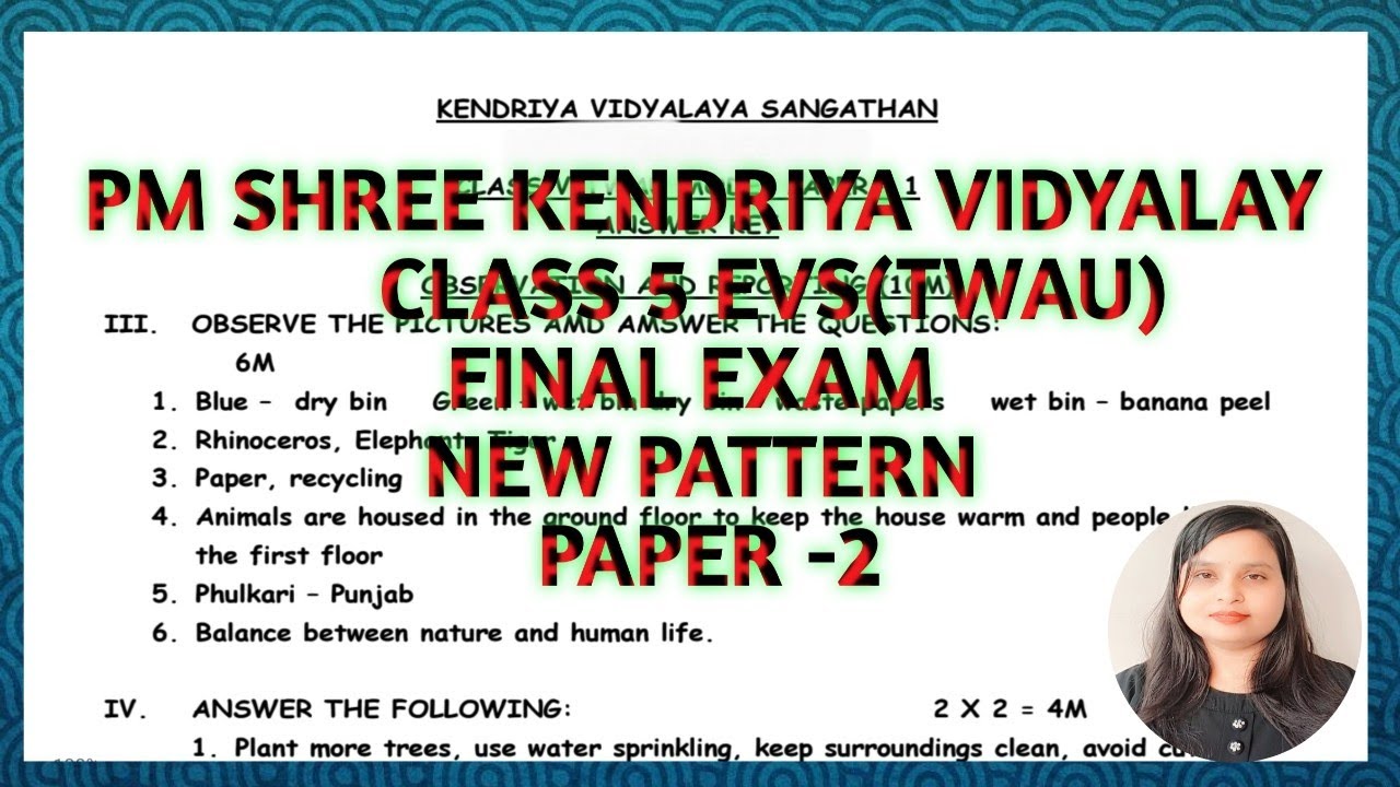KV Class 5 EVS Final Exam Question Paper 2025-26 | Annual Exam Sample Paper 2 Solution 📄✍️