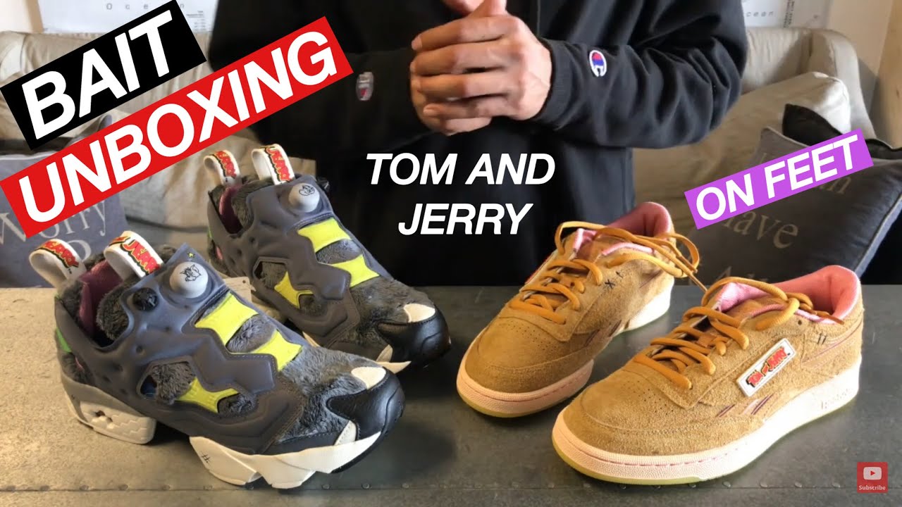REEBOK X TOM AND JERRY INSTAPUMP FURY UNBOXING AND ON FEET X BAIT LIMITED EDITION SET