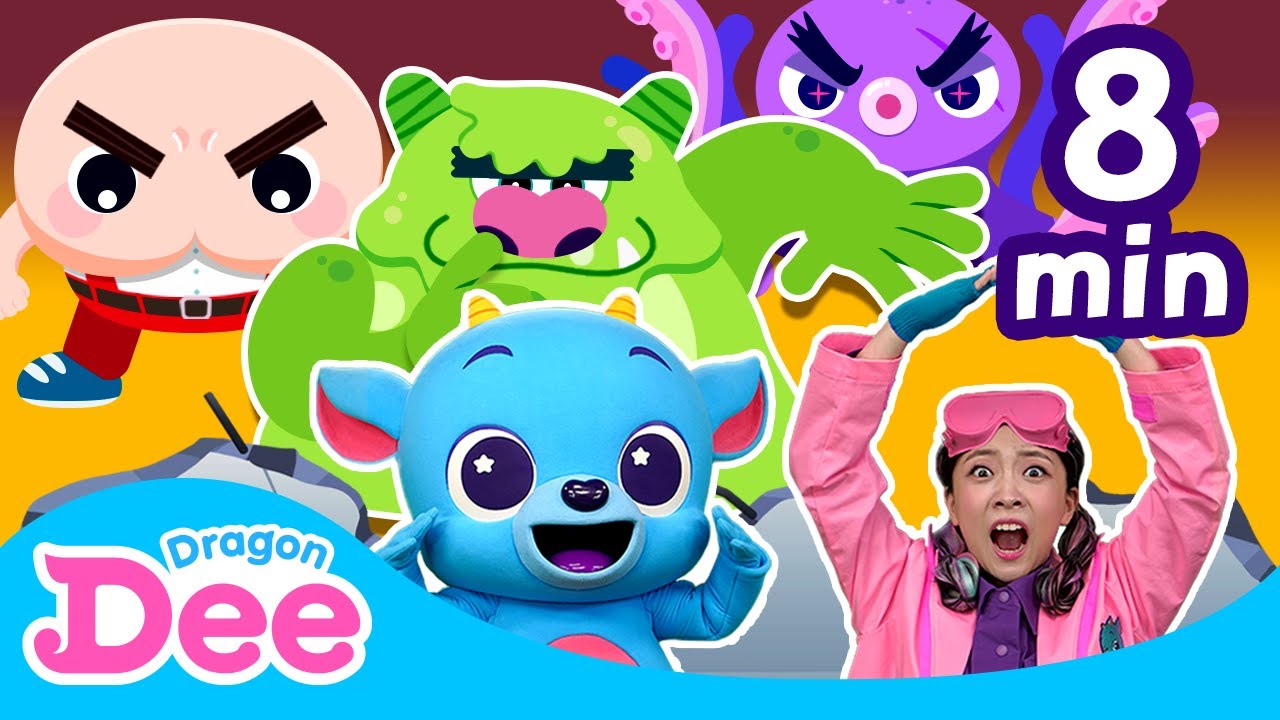 Monster Dance Compilation | DD Dance 👩&zwj;🔬 Dr Candy and Dragon Dee💚 | Kids Dance & Exercise｜Homeschool
