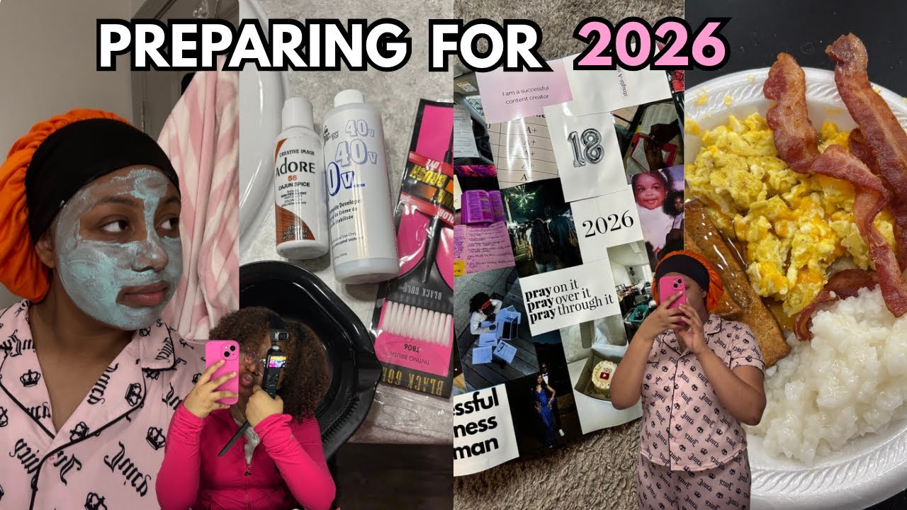 PREPARING FOR 2026 | Self care, Maintenance, Vision board, new camera, failed new hair attempt?!?!