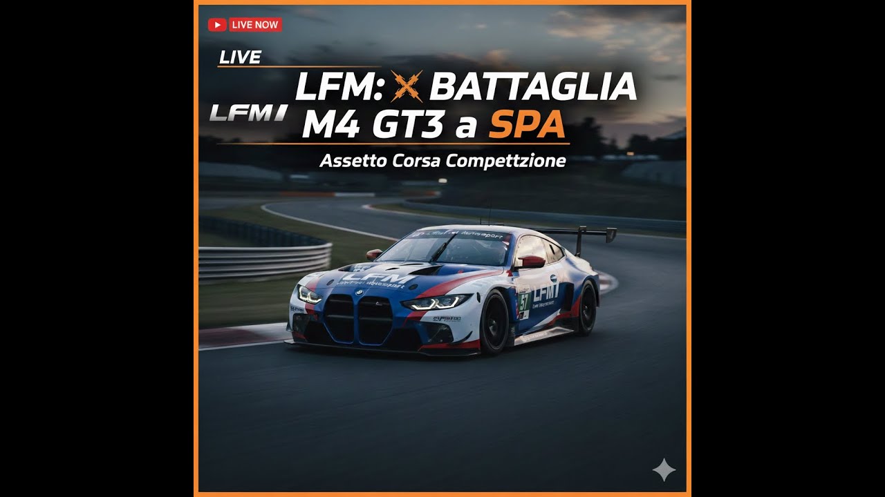 LIVE LFM: ⚔️ BATTAGLIA M4 GT3 a VALENCIA (Portrait)