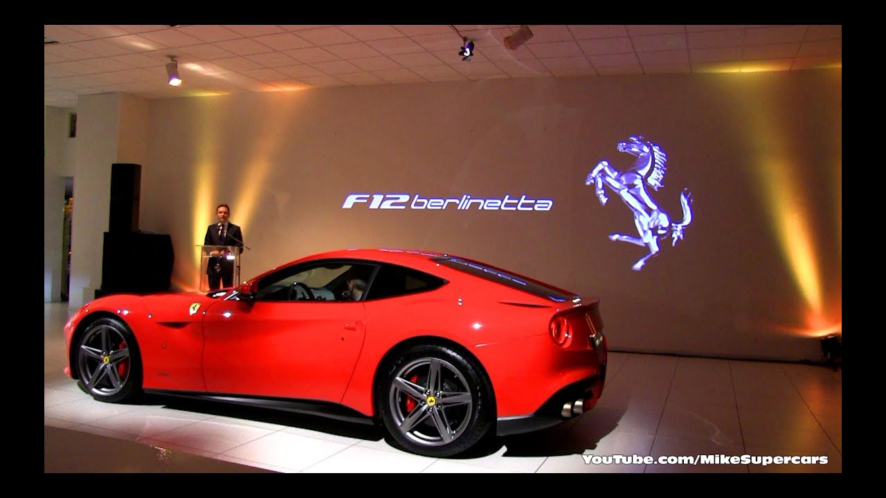 Ferrari F12berlinetta Launch at Kroymans, The Netherlands [+SUBTITLES]