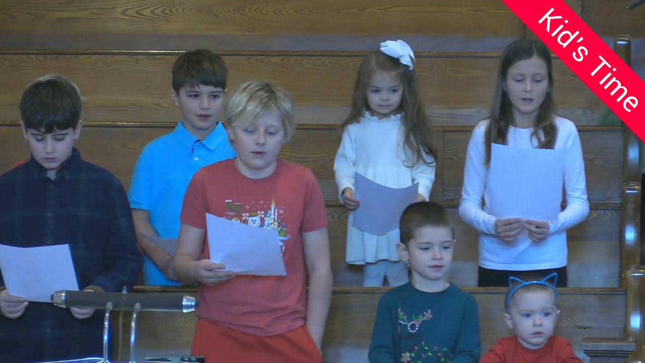 Advent III Children's Time, Children's Choir, Away in a Manger, Andy Cloutier, Rev Dr. Brad Morrison