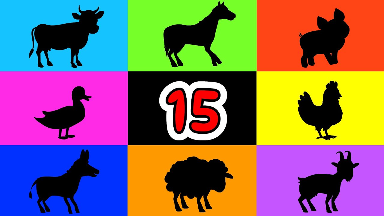 Zwierzęta na wsi i na łące - Zagadki dla dzieci - 15 minut 🐔❓🐴