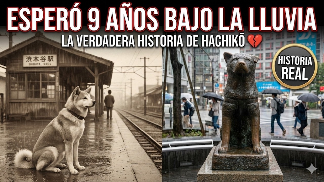 Esperó 9 años bajo la lluvia: La verdadera historia de Hachikō