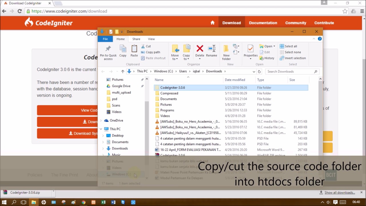 How To Install Codeigniter 3 on Your Localhost