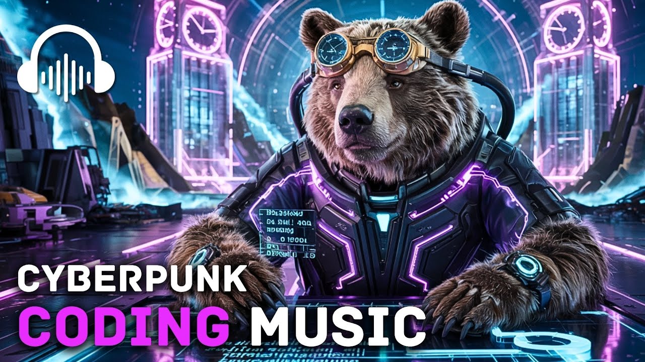 Cyberpunk Coding Music Mix for Programmers, Workers and Students | Deep Work Mix