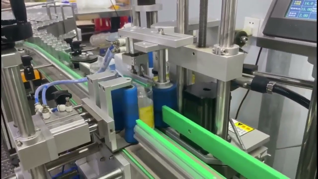 continuous inkjet printer+Bottle unscrambler+round bottle labeling machine