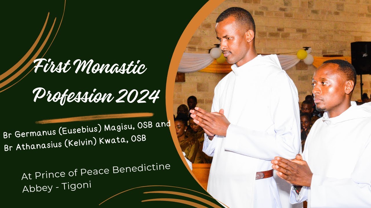 First Monastic Profession 6th January 2024 at Prince of Peace Benedictine Abbey - Tigoni.
