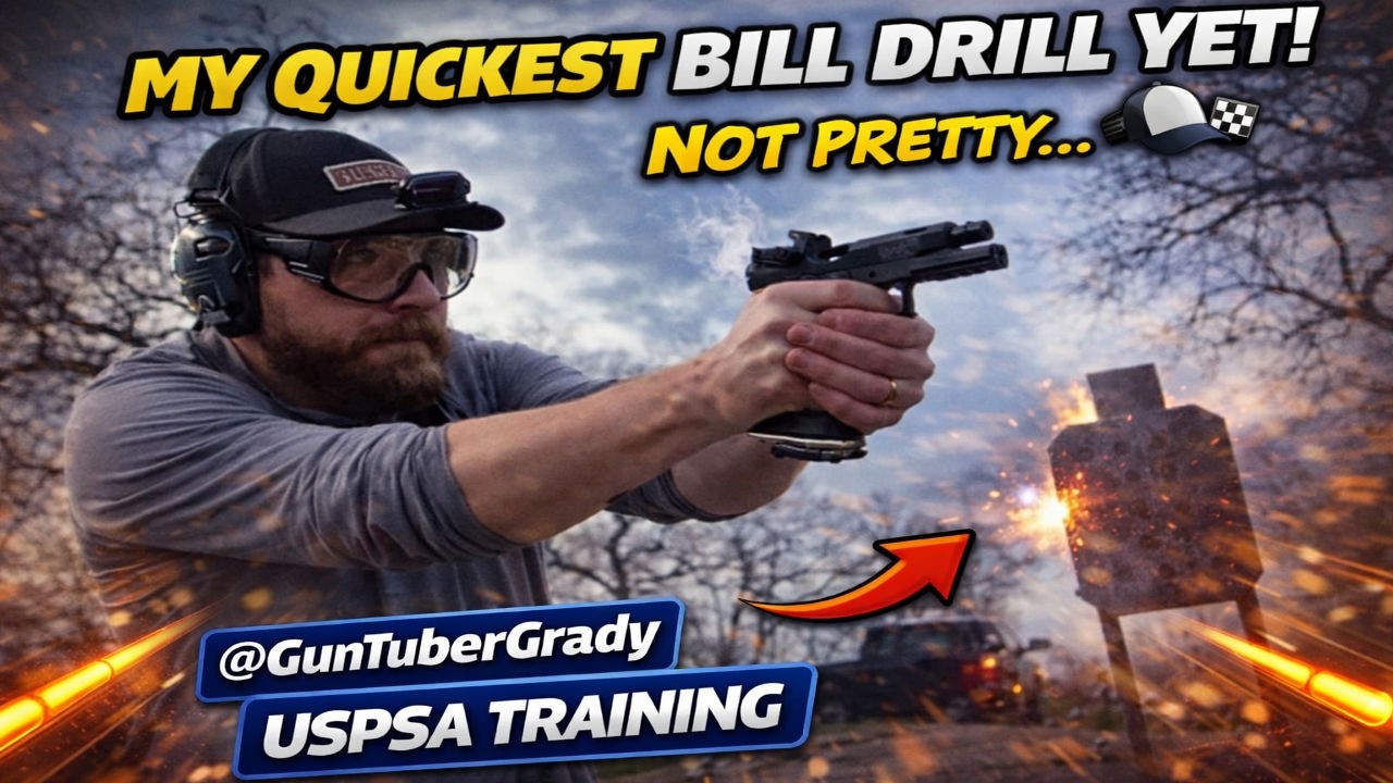 My Quickest Bill Drill Yet! 🧢🏁 Not Pretty… | USPSA Training