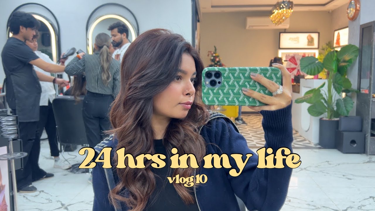 24 Hours With Me ✨| Hair Color & Cooking Pasta 🍝👩‍🦰 #vlog #delhi #sanjogta 