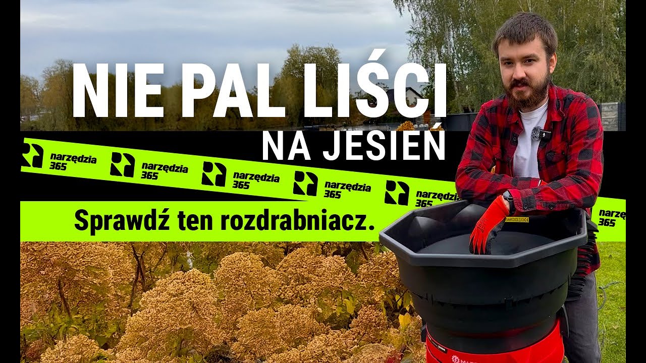 Tani rozdrabniacz ogrodowy MAPOWER MPLS01 16:1. Nie pal liści na jesień!