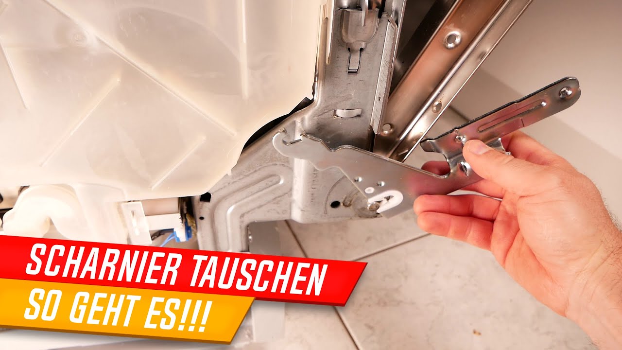 Geschirrspüler Scharnier wechseln - Tür schließt nicht richtig?