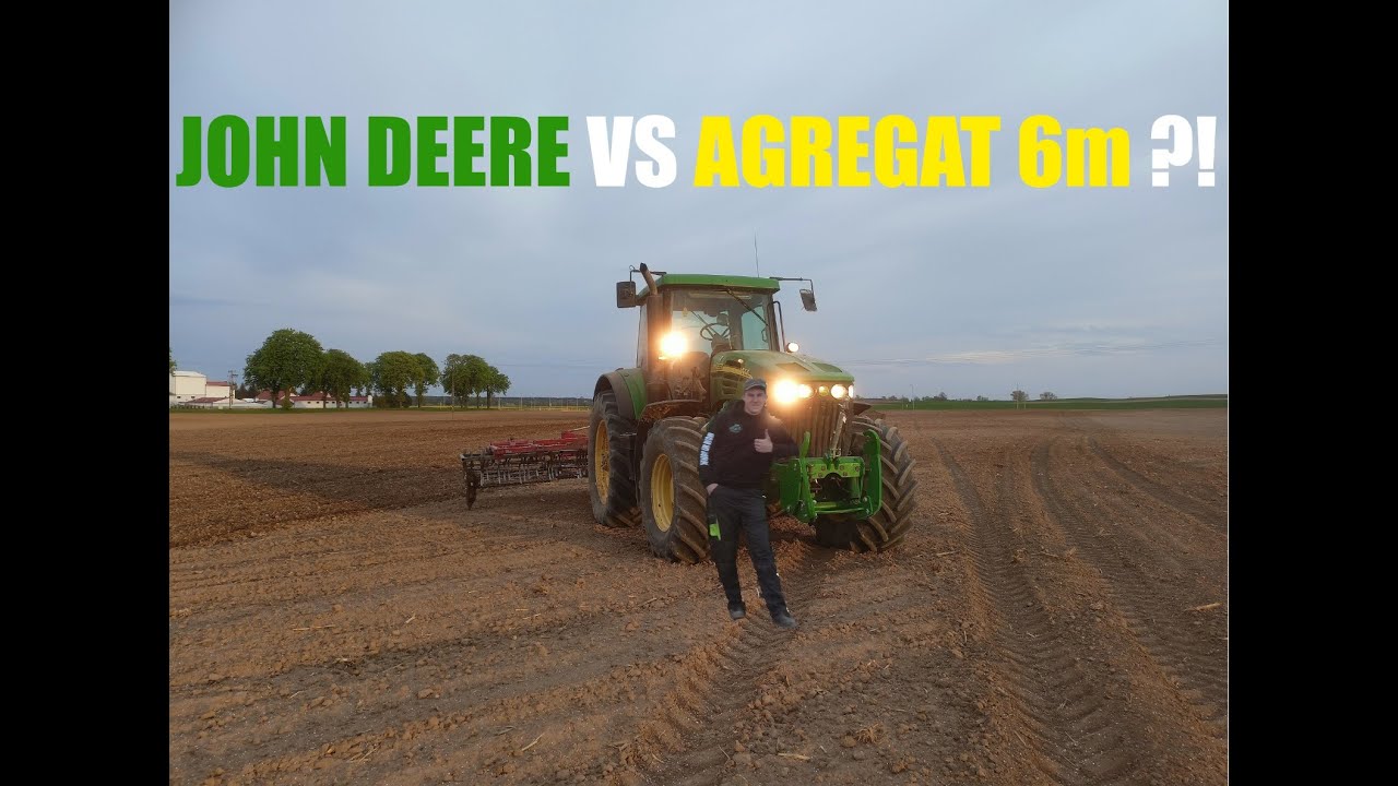 🔥JOHN DEERE 7720 VS AGREGAT 6m ?!🔥16km/h po polu ???🔥czyli szybka uprawa pod kukurydzę🔥