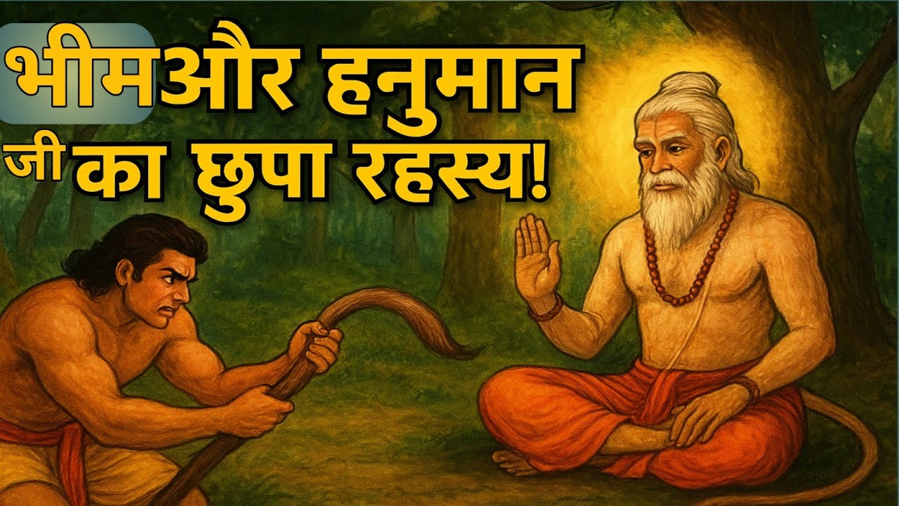 भीम और हनुमान जी का अनसुना रहस्य/ महाबली भीम और हनुमान जी का अद्भुत मिलन | Sanatan Katha Ganga