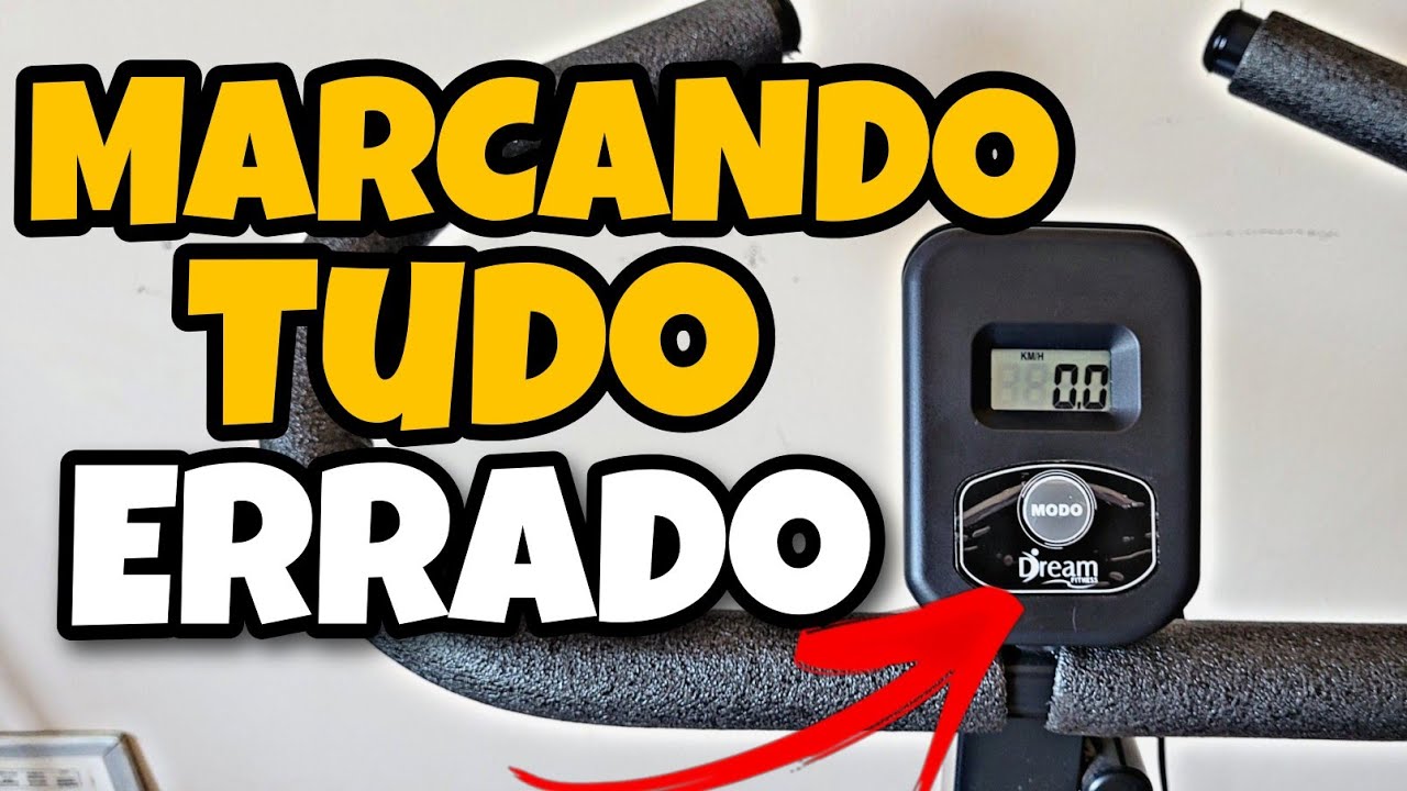 Bicicleta Ergométrica dream Fitness ex 500|550 marcando os dados no display errados.