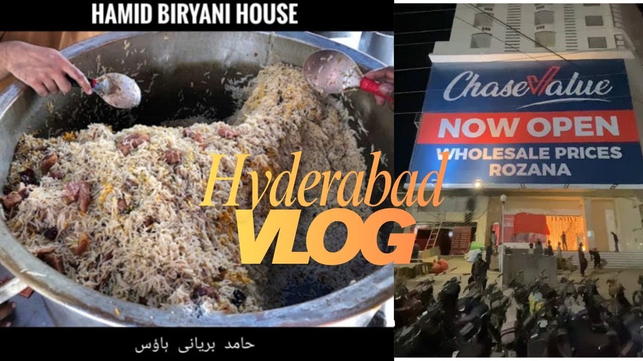Chase value Auto Bhan Road Hyderabad | Hamid Biryani Hyderabad| New Vlog | shopping vlog Hyderabad
