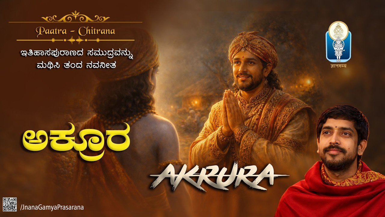 ಅಕ್ರೂರನ ಚರಿತೆ - ಧರ್ಮನಿಷ್ಠೆಯಲಾಭ| Akrura| Paatra Chitrana| Vid Kuthpadi KrishnarajaAcharya| JnanaGamya