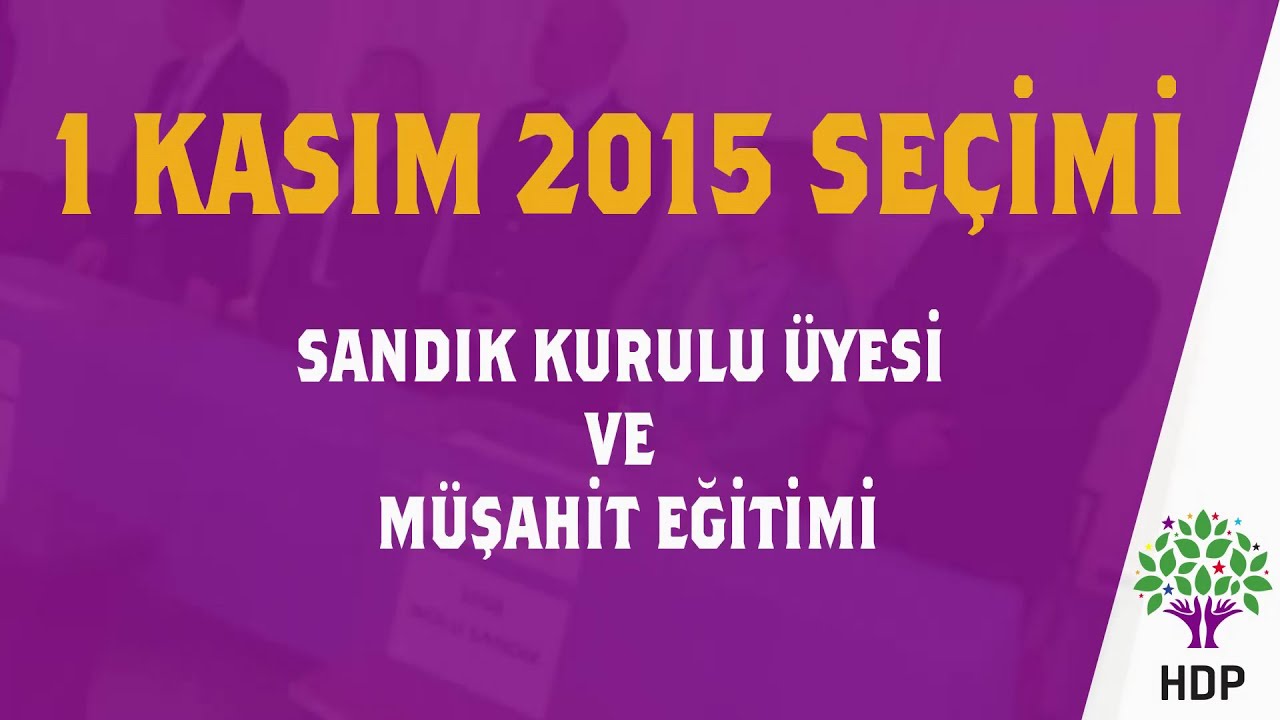 Sandık kurulu üyesi ve müşahit eğitimi
