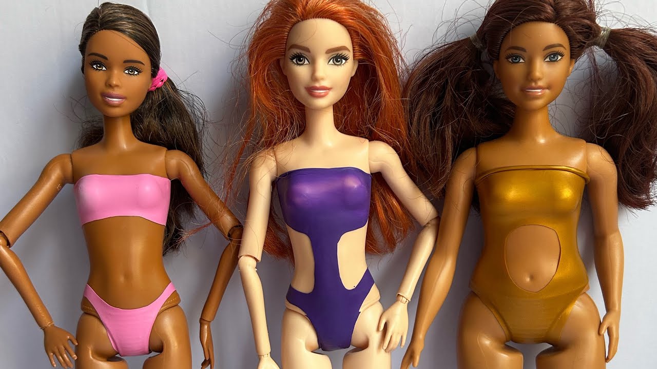 How make Barbie’s swimsuits with balloons!  😍😍😍😍