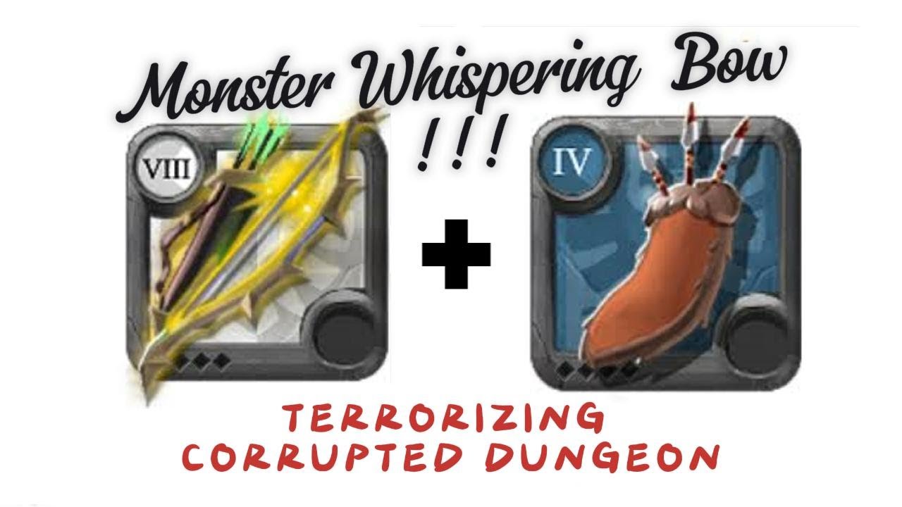 Albion Online | Monster Whispering Bow at Stalker Corrupted Dungeon | Fun Simple Fight | Easy Win