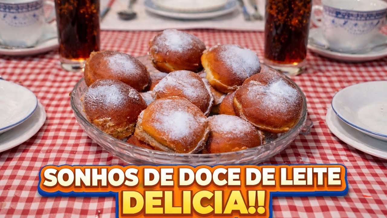 COMO FAZER SONHOS DE DOCE DE LEITE Mine sonho caseiro 