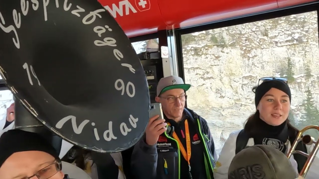 Seespitzfäger Nidau Spielen in der Torrent Gondelbahn