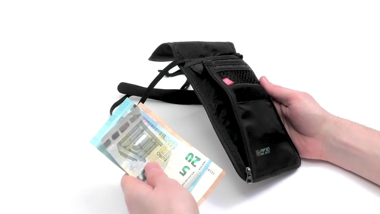 Tatonka Skin Neck Pouch RFID B - Brustbeutel mit TÜV-zertifiziertem RFID-Blocker