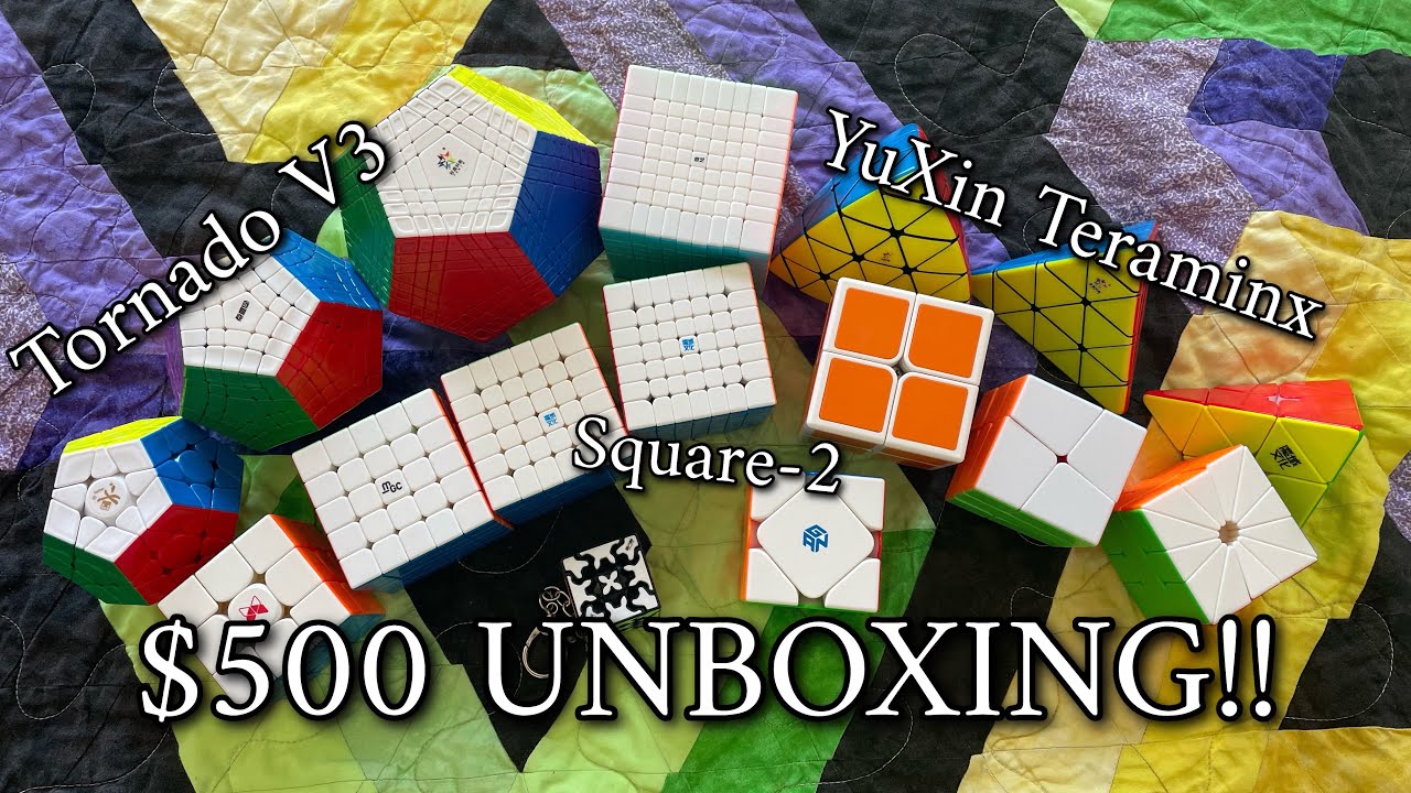 Невероятная распаковка от The Cubicle!! (Teraminx, 9x9, OS Cube, GAN Skewb и многое другое!)