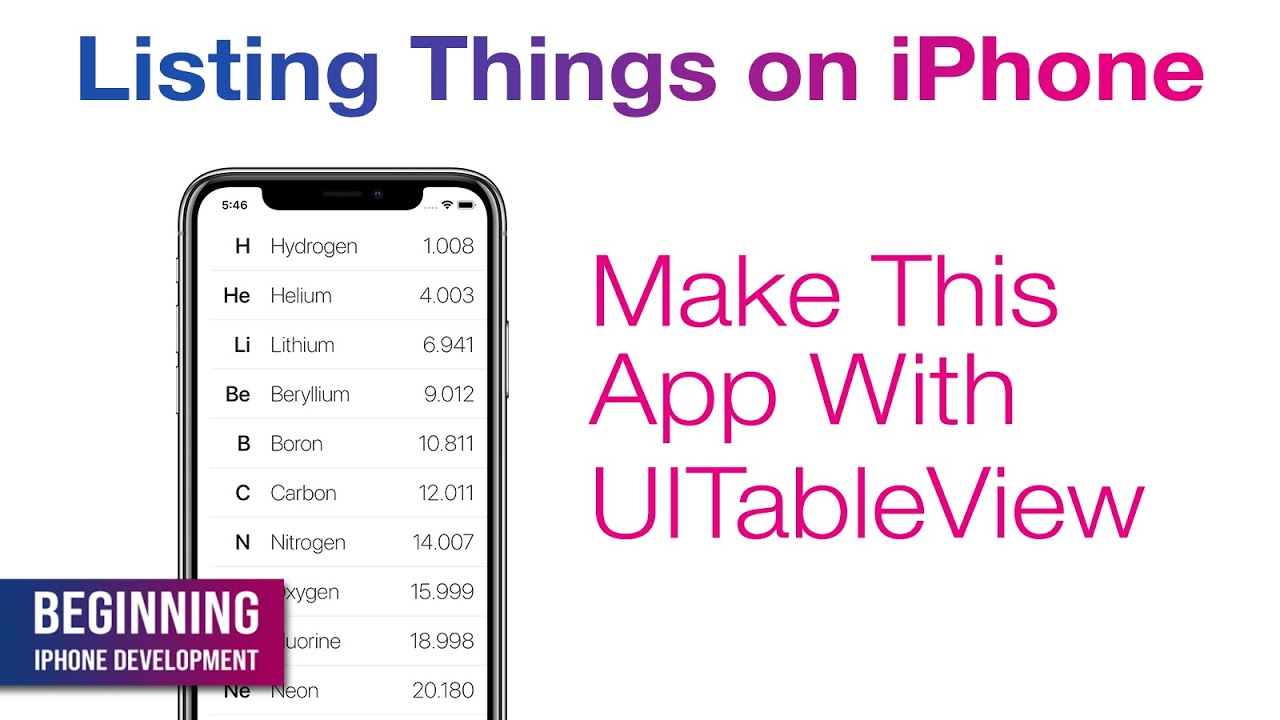 Build a Simple iPhone/iPad TableView App!