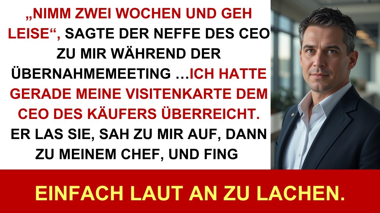 Er Reichte Ihm Seine Karte – Der Ceo Lachte. Seine Karriere War Beendet.