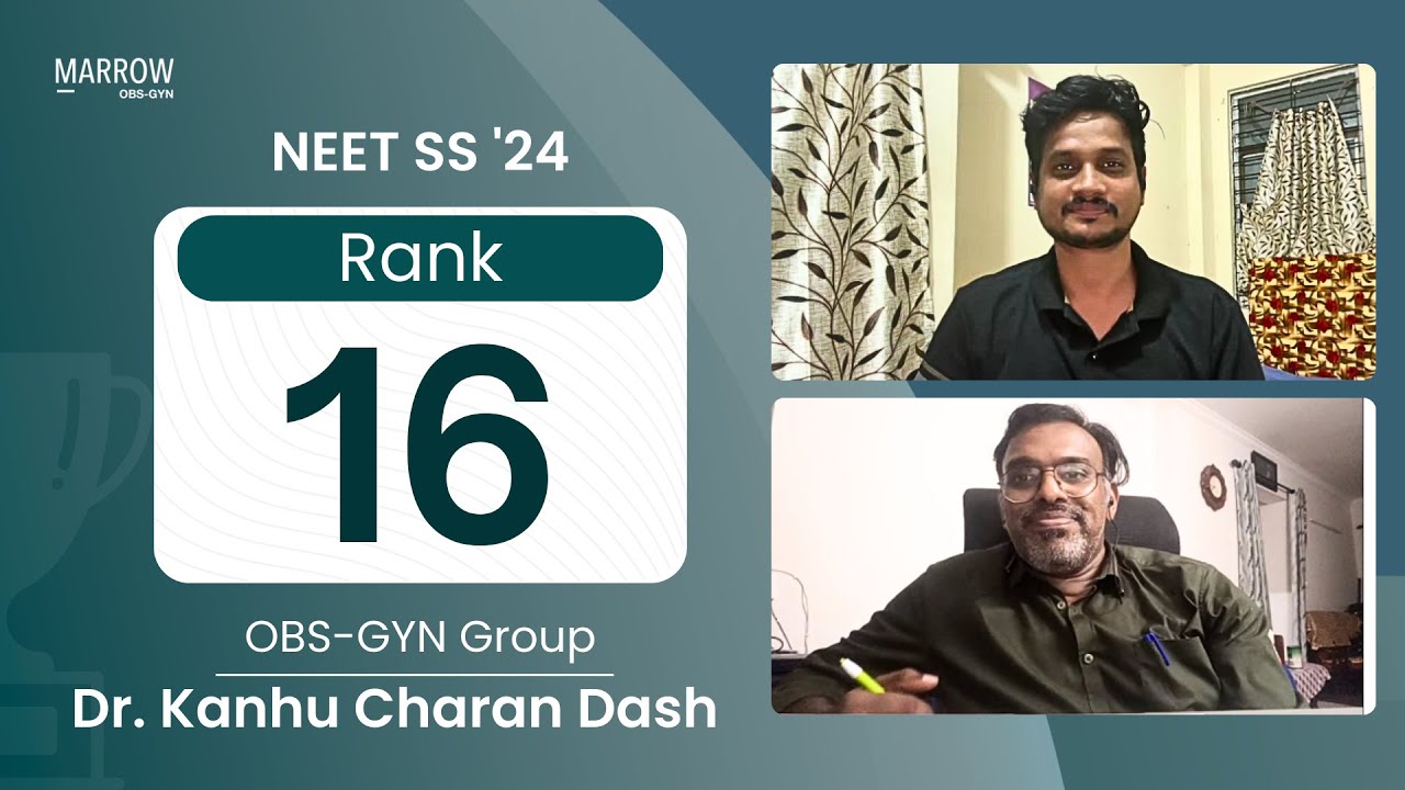 NEET SS 2024 Rank 16, OBG Group Dr Kanhu Charan Dash speaks to Dr Deepak Bose