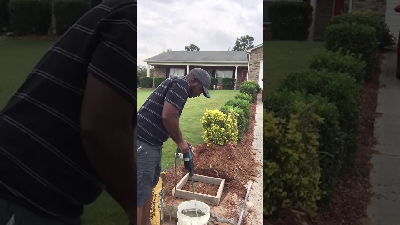 Making a brick mailbox part one