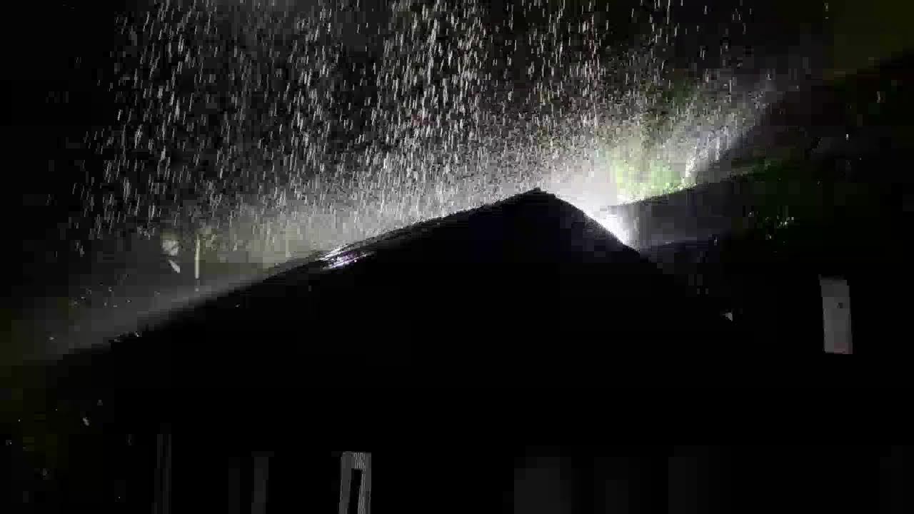 Relaxing Heavy Rain on Tin Roof for Instant Sleep