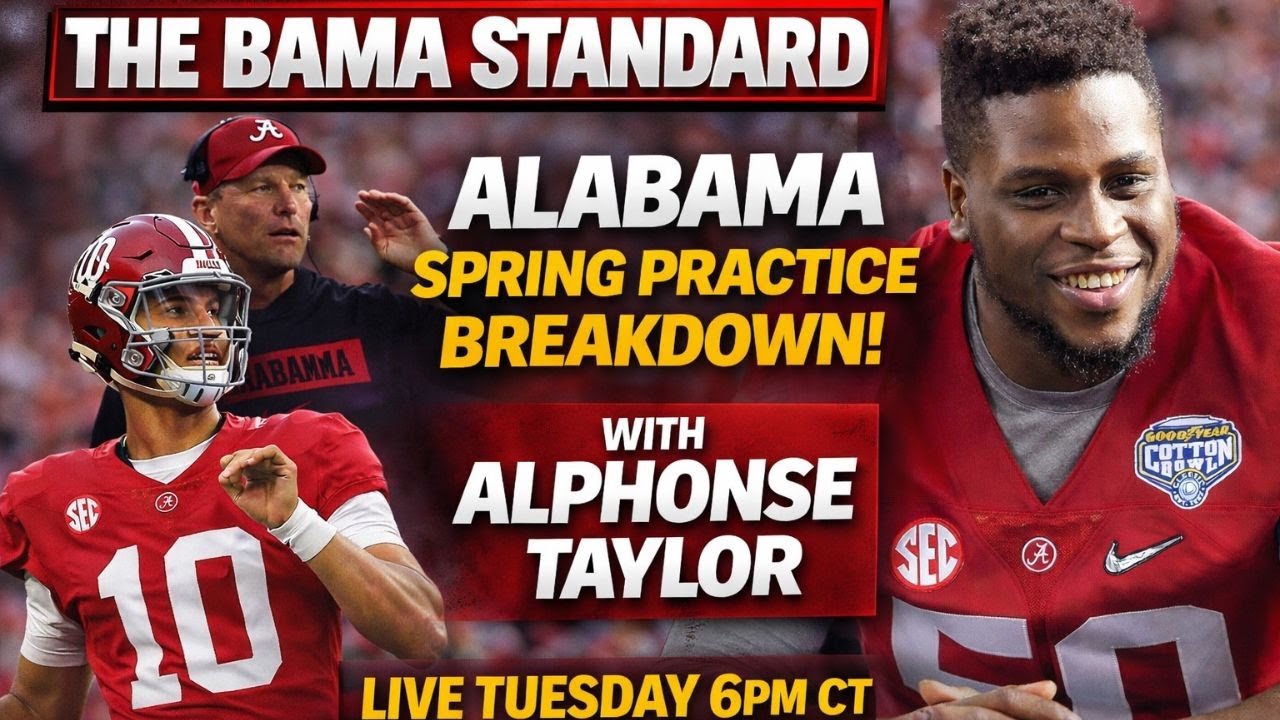 LIVE: Major Questions for Alabama Spring Practice | QB Battle & O-Line Concerns w/Alphonse Taylor