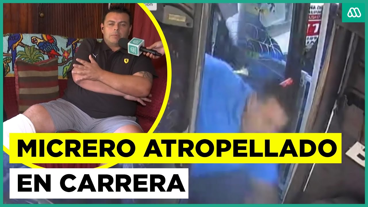 Micrero fue atropellado en medio de una carrera de buses en Quilpué